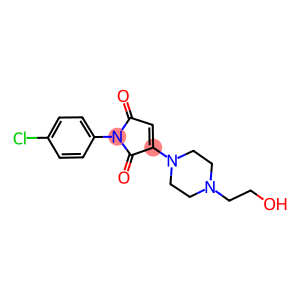 1-(4-CHLOROPHENYL)-3-[4-(2-HYDROXYETHYL)PIPERAZIN-1-YL]-1H-PYRROLE-2,5-DIONE