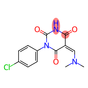 1-(4-chlorophenyl)-5-[(dimethylamino)methylene]-2,4,6(1H,3H,5H)-pyrimidinetrione