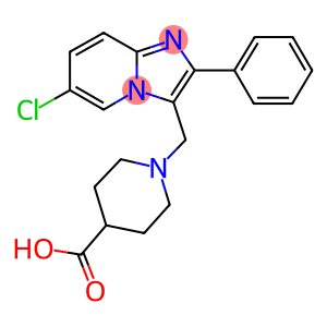 1-(6-CHLORO-2-PHENYL-IMIDAZO[1,2-A]PYRIDIN-3-YLMETHYL)-PIPERIDINE-4-CARBOXYLIC ACID