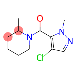 1-[(4-chloro-1-methyl-1H-pyrazol-5-yl)carbonyl]-2-methylpiperidine