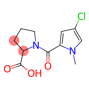 1-[(4-chloro-1-methyl-1H-pyrrol-2-yl)carbonyl]pyrrolidine-2-carboxylic acid