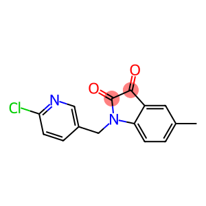 1-[(6-chloropyridin-3-yl)methyl]-5-methyl-2,3-dihydro-1H-indole-2,3-dione