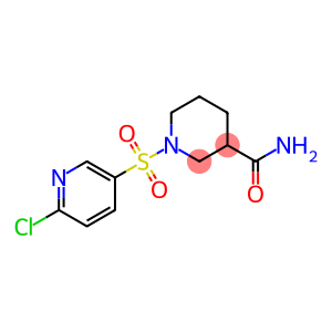 1-[(6-chloropyridine-3-)sulfonyl]piperidine-3-carboxamide