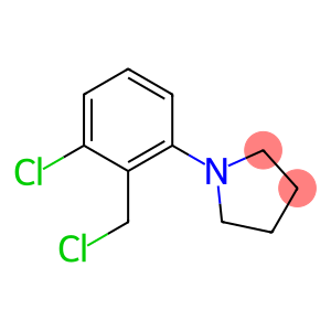 1-[3-chloro-2-(chloromethyl)phenyl]pyrrolidine