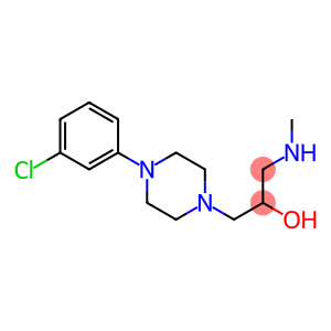 1-[4-(3-chlorophenyl)piperazin-1-yl]-3-(methylamino)propan-2-ol