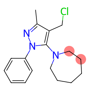 1-[4-(chloromethyl)-3-methyl-1-phenyl-1H-pyrazol-5-yl]azepane