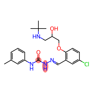 1-[5-Chloro-2-[2-hydroxy-3-(tert-butylamino)propoxy]benzylidene]-4-(3-methylphenyl)semicarbazide