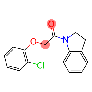 2-(2-chlorophenoxy)-1-(2,3-dihydro-1H-indol-1-yl)-1-ethanone