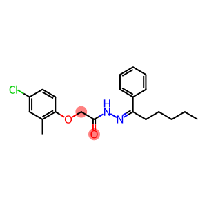 2-(4-chloro-2-methylphenoxy)-N'-[(Z)-1-phenylhexylidene]acetohydrazide