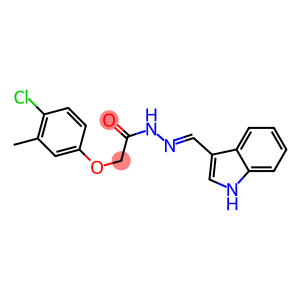 2-(4-chloro-3-methylphenoxy)-N'-[(E)-1H-indol-3-ylmethylidene]acetohydrazide