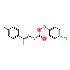 2-(4-chlorophenoxy)-N'-[(E)-1-(4-methylphenyl)ethylidene]acetohydrazide