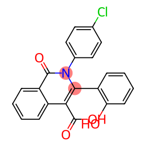 2-(4-Chlorophenyl)-3-(2-hydroxyphenyl)-1-oxo-1,2-dihydroisoquinoline-4-carboxylic acid