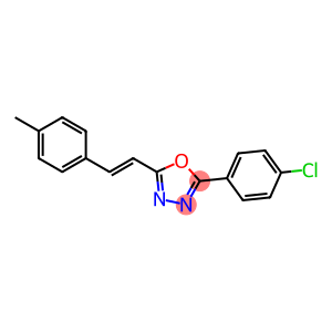 2-(4-chlorophenyl)-5-[(E)-2-(4-methylphenyl)ethenyl]-1,3,4-oxadiazole