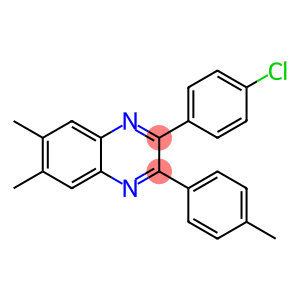 2-(4-chlorophenyl)-6,7-dimethyl-3-(4-methylphenyl)quinoxaline