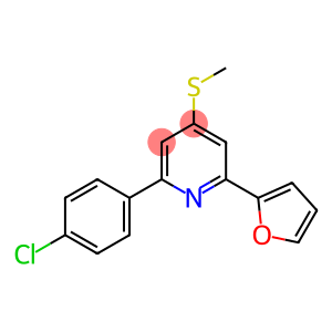 2-(4-chlorophenyl)-6-(2-furyl)-4-(methylthio)pyridine