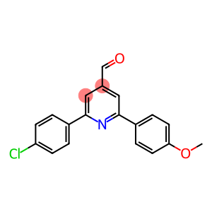 2-(4-chlorophenyl)-6-(4-methoxyphenyl)pyridine-4-carbaldehyde