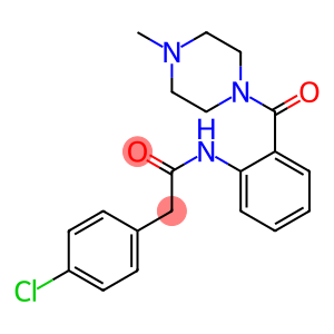 2-(4-chlorophenyl)-N-{2-[(4-methyl-1-piperazinyl)carbonyl]phenyl}acetamide