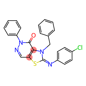 2-(4-Chlorophenylimino)-3-benzyl-5-phenylthiazolo[4,5-d]pyridazin-4(5H)-one