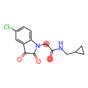 2-(5-chloro-2,3-dioxo-2,3-dihydro-1H-indol-1-yl)-N-(cyclopropylmethyl)acetamide