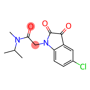 2-(5-chloro-2,3-dioxo-2,3-dihydro-1H-indol-1-yl)-N-methyl-N-(propan-2-yl)acetamide