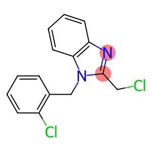 2-(chloromethyl)-1-[(2-chlorophenyl)methyl]-1H-1,3-benzodiazole