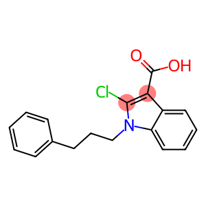 2-Chloro-1-(3-phenylpropyl)-1H-indole-3-carboxylic acid