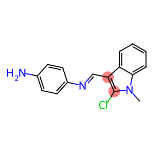 2-Chloro-1-methyl-3-[[(4-aminophenyl)imino]methyl]-1H-indole