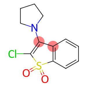 2-Chloro-3-(1-pyrrolidinyl)benzo[b]thiophene 1,1-dioxide