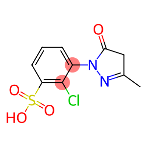 2-Chloro-3-(3-methyl-5-oxo-2-pyrazolin-1-yl)benzenesulfonic acid