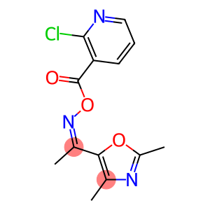 2-CHLORO-3-[(([1-(2,4-DIMETHYL-1,3-OXAZOL-5-YL)ETHYLIDENE]AMINO)OXY)CARBONYL]PYRIDINE