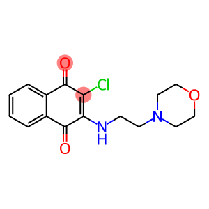 2-chloro-3-[(2-morpholinoethyl)amino]naphthoquinone