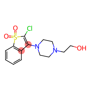 2-Chloro-3-[4-(2-hydroxyethyl)piperazino]benzo[b]thiophene 1,1-dioxide