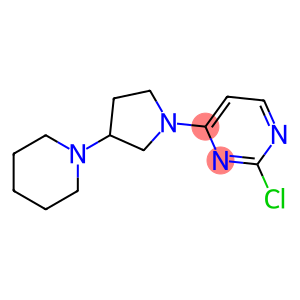 2-chloro-4-(3-piperidin-1-ylpyrrolidin-1-yl)pyrimidine