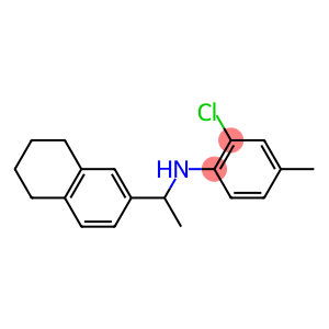 2-chloro-4-methyl-N-[1-(5,6,7,8-tetrahydronaphthalen-2-yl)ethyl]aniline