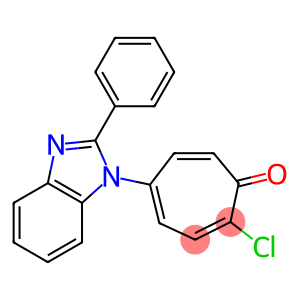 2-CHLORO-5-(2-PHENYL-1-BENZIMIDAZOLYL)-2,4,6-CYCLOHEPTATRIEN-1-ONE