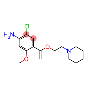 2-CHLORO-5-METHOXY-4-(1-(2-(PIPERIDIN-1-YL)ETHOXY)VINYL)BENZENAMINE