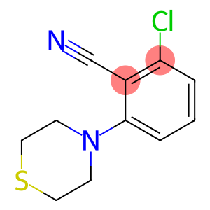 2-chloro-6-(1,4-thiazinan-4-yl)benzonitrile