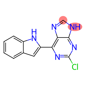 2-chloro-6-(1H-indol-2-yl)-9H-purine