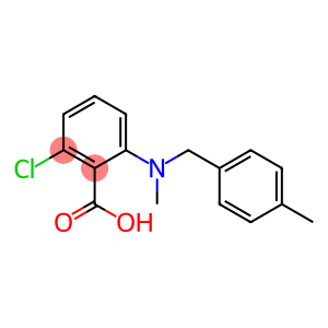 2-chloro-6-{methyl[(4-methylphenyl)methyl]amino}benzoic acid