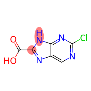 2-chloro-9H-purine-8-carboxylic acid