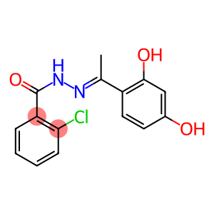 2-chloro-N'-[(E)-1-(2,4-dihydroxyphenyl)ethylidene]benzohydrazide