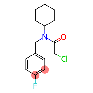2-CHLORO-N-CYCLOHEXYL-N-(4-FLUOROBENZYL)ACETAMIDE