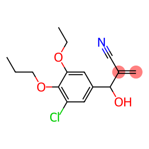 2-[(3-chloro-5-ethoxy-4-propoxyphenyl)(hydroxy)methyl]prop-2-enenitrile