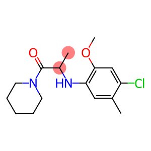 2-[(4-chloro-2-methoxy-5-methylphenyl)amino]-1-(piperidin-1-yl)propan-1-one