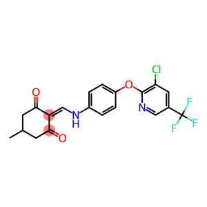 2-[(4-{[3-chloro-5-(trifluoromethyl)-2-pyridinyl]oxy}anilino)methylene]-5-methyl-1,3-cyclohexanedione
