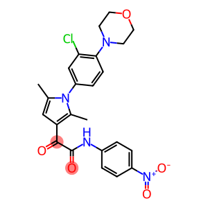 2-[1-(3-chloro-4-morpholinophenyl)-2,5-dimethyl-1H-pyrrol-3-yl]-N-(4-nitrophenyl)-2-oxoacetamide