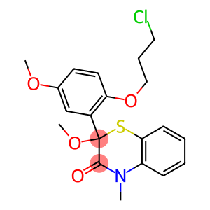 2-[2-(3-Chloropropyloxy)-5-methoxyphenyl]-2-methoxy-4-methyl-4H-1,4-benzothiazin-3(2H)-one