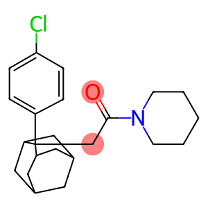 2-[2-(4-chlorophenyl)-2-adamantyl]-1-piperidino-1-ethanone