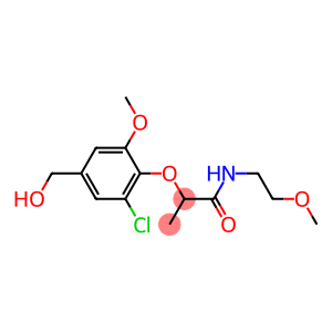 2-[2-chloro-4-(hydroxymethyl)-6-methoxyphenoxy]-N-(2-methoxyethyl)propanamide
