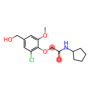 2-[2-chloro-4-(hydroxymethyl)-6-methoxyphenoxy]-N-cyclopentylacetamide